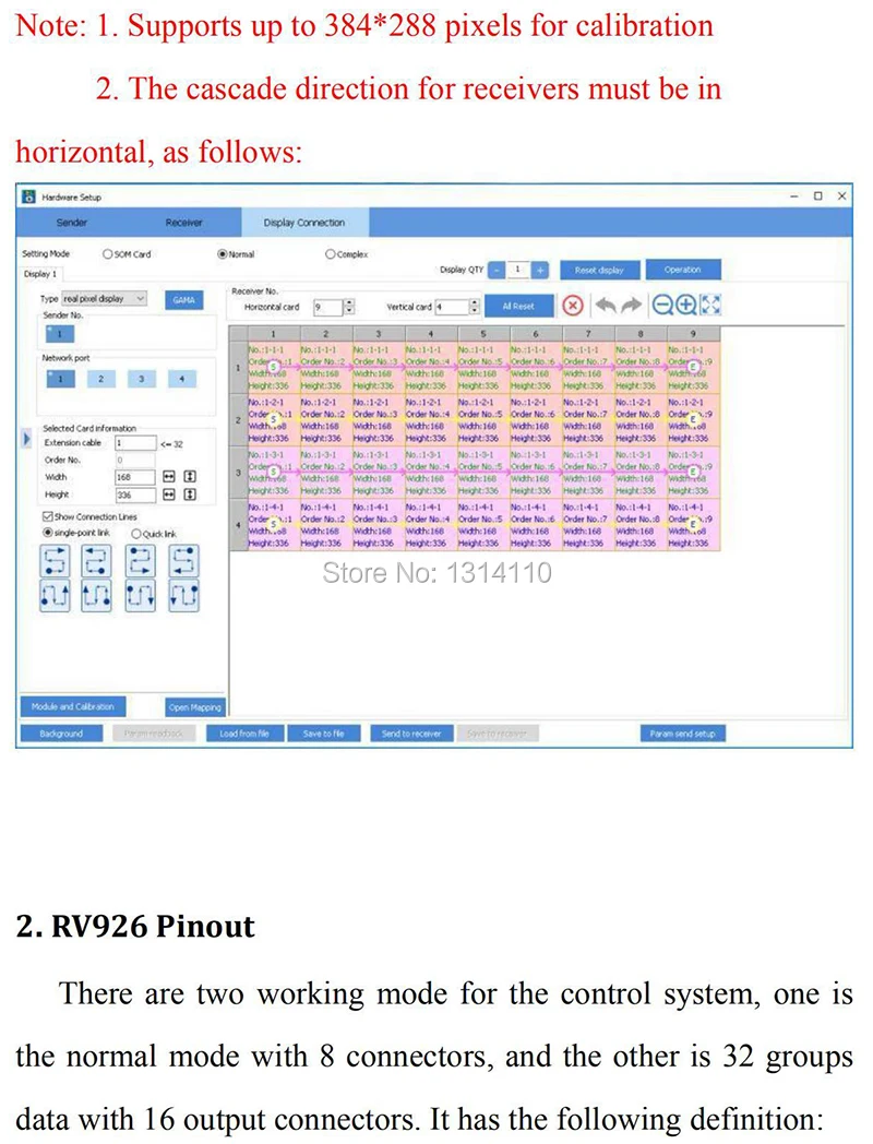 Светодиодный дисплей Система управления Linsn RV926 приемная карта полный цвет светодиодный дисплей RGB синхронизация контроллер Поддержка