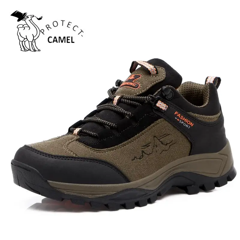 

ProtectCamel New Men Hiking Shoes High Quality Zapatos Lace-up Sport Walking Sneakers For Male Breathable Comfortable Shoes 0073
