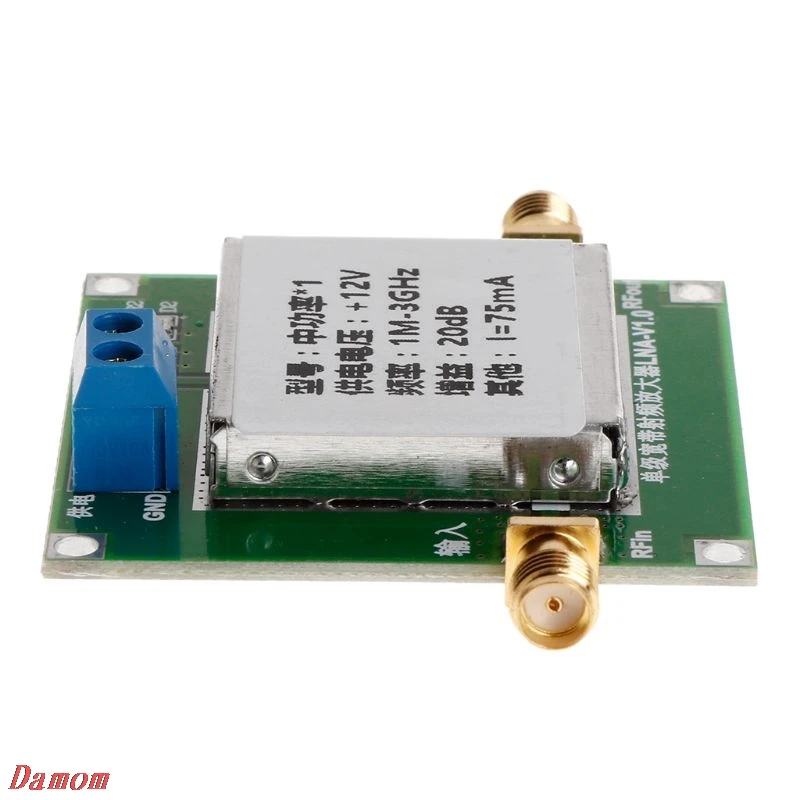 1 3000 МГц 2 4 ГГц 20 дБ LNA RF широкополосный малошумный усилитель UHF модуль HF