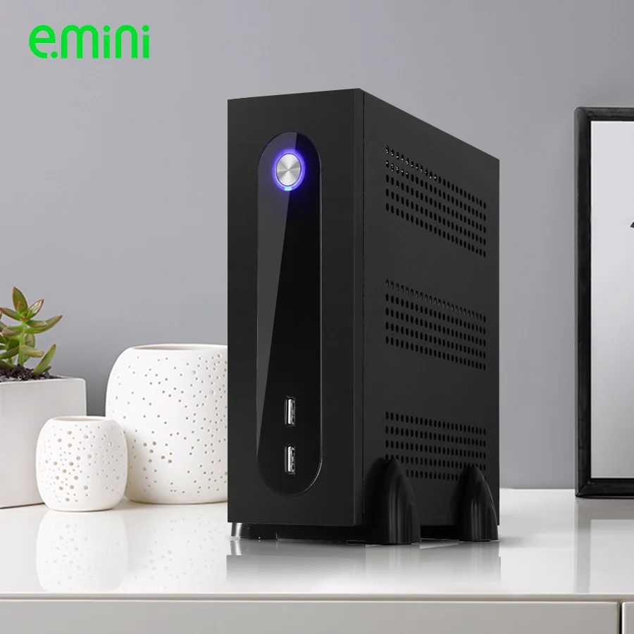 Realan G3 Mini ITX PC Case Tower With Power Supply, 2.5 HDD 3.5 HDD, 6 COM Ports, Computer Tower Case