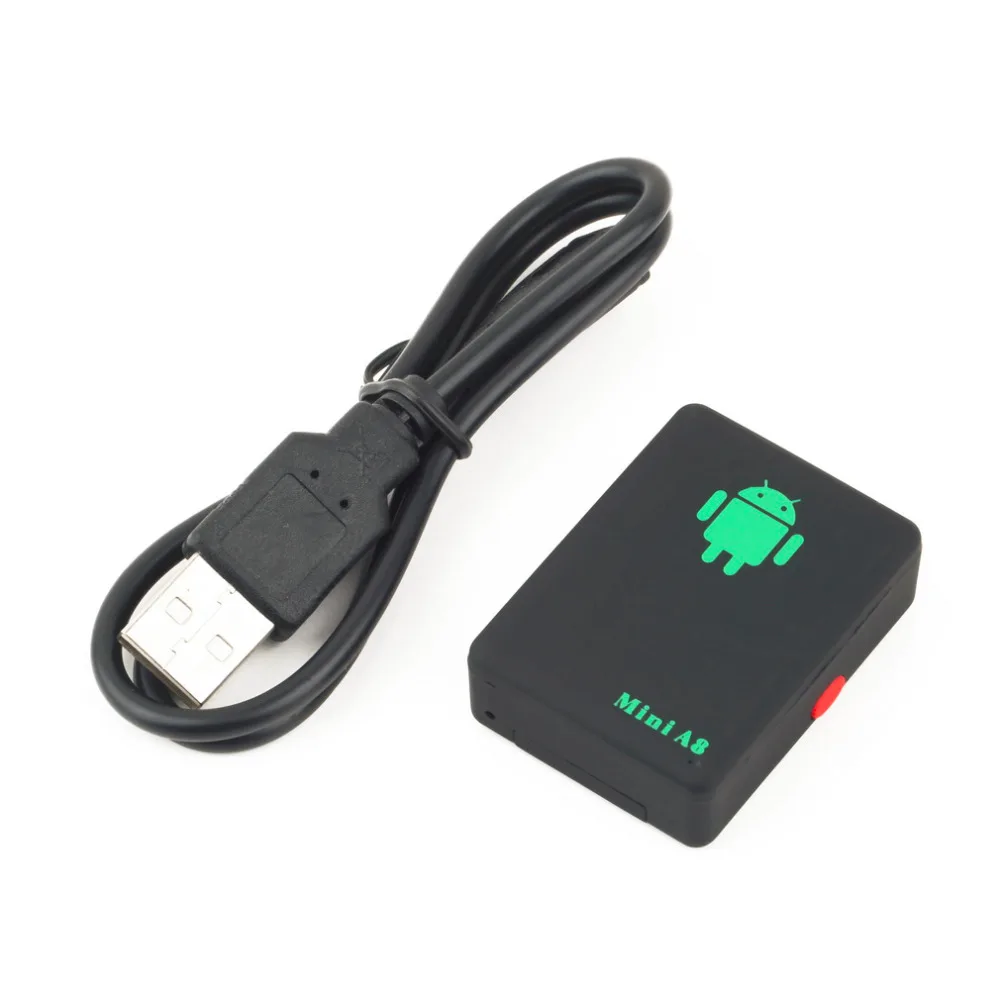 A8 Mini GSM/GPRS rastreador Global en tiempo Real GSM GPRS dispositivo de seguimiento con botón SOS para coches niños mayores mascotas sin GPS caliente