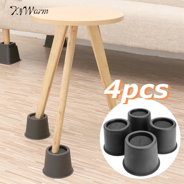 4pcs Round Risers Adjule Bed Furniture Riser Chairs Lifts 4pcs Round Risers Adjule Bed Furniture Riser Chairs Lifts Heavy Duty Raisers For Storage Under