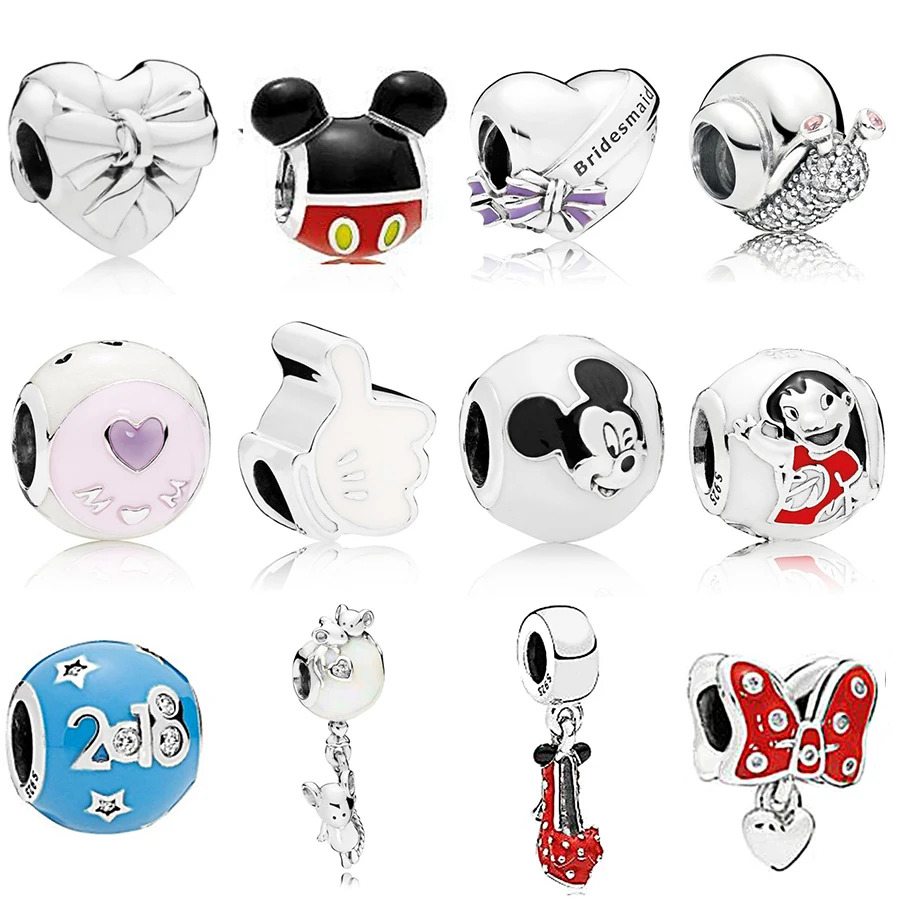 

NEW 2018 NEW 100% 925 Sterling Silver Charm Bead Piercing Snail Heart Crystal Fit European Women DIY Bracelet Factory