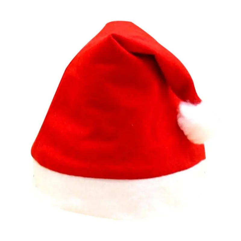 Разноцветные рождественские шапки с милым рисунком Санта-Клауса, снеговика, рождественские шапки для взрослых детей на Рождество, вечерние украшение для дома магазина - Цвет: 28x36cm(2PCS)