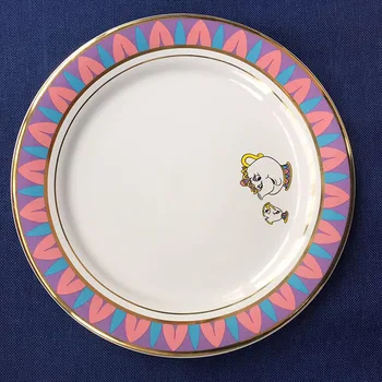 

Beauty And The Beast Tea Set Ceramic Plate Saucer Mrs Potts Chip Teapot Cup Lovely Porcelain Coffee Creative Xmas Gift