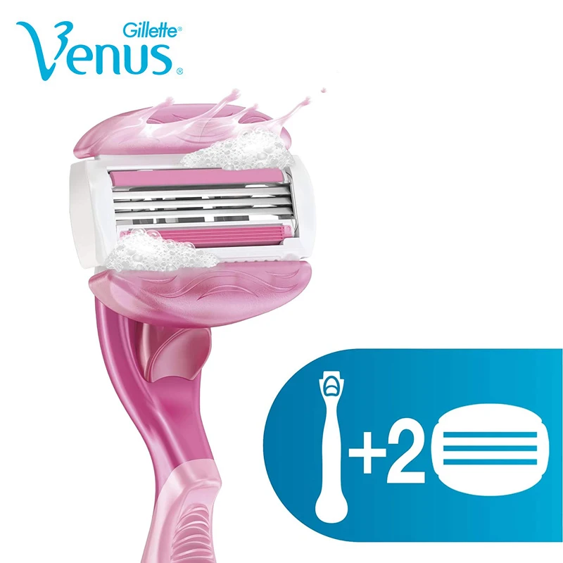 Razor Blades Gillette Venus Breeze Shaving Razors Authentic Razor Blades for Girls Hair Removal