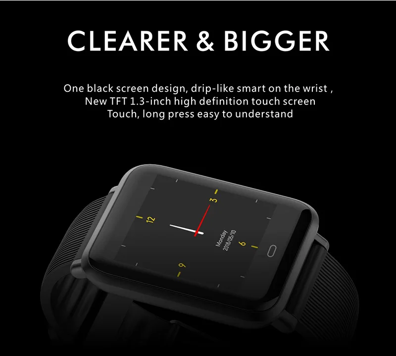 Q9 Blood Pressure Heart Rate Monitor Smart Watch IP67 Waterproof Sport Fitness Trakcer Watch Men Women Smartwatch