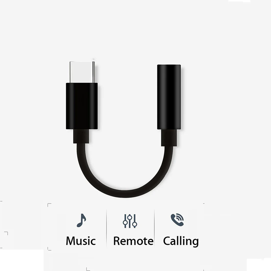 Aux аудио кабель Usb Type C к разъему 3 5 мм адаптер для наушников конвертер Xiaomi Mi6 Mi8 Mi9 SE