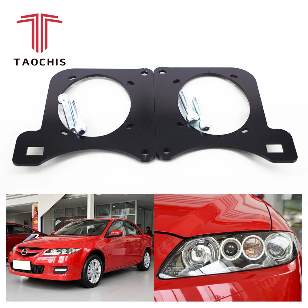 

TAOCHIS Car-Styling Retrofit adapter frame Headlight Bracket Holder for Mazda 6 fit with WST Projector lens