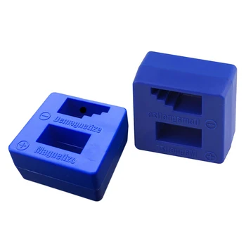 

1pc Blue Screwdriver Magnetic Pick Up Tool Magnetizer Screwdriver Demagnetizer Tool