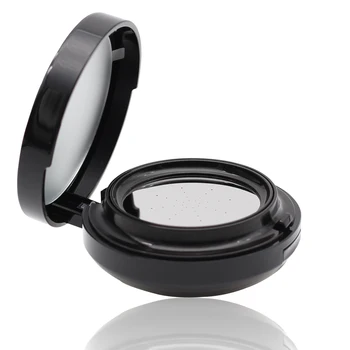 

free shipping 2pcs/lot black air cushion foundation empty case BB cream puff empty box packing calm makeup bottles