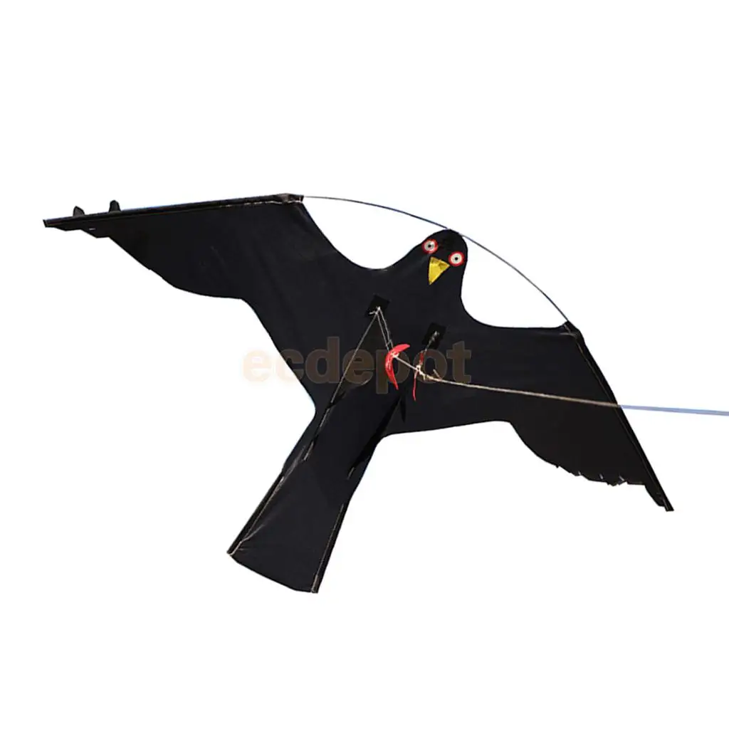 Hawk Kite Bird Scarer Protects Farmer Crops Kids Toys Windsock Scarecrow Small Birds Dog Cat Decoy Toy