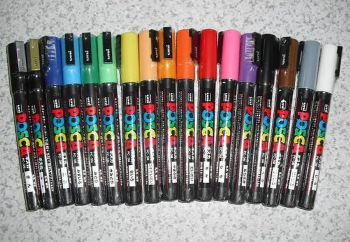

Uni mitsubishi Posca PC-3M Paint Marker Writing Pen Fine Tip 0.9-1.3mm 17 Colors 1/3/6/12/17Pcs for Choose