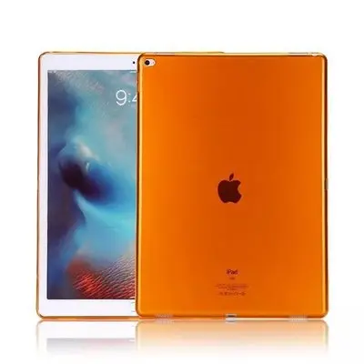 Для Apple iPad Air 2 Ipad 6 Чехол funda силиконовый мягкий ТПУ для iPad Air 2 Чехол прозрачный для iPad 6 Задняя Крышка планшета - Цвет: Orange