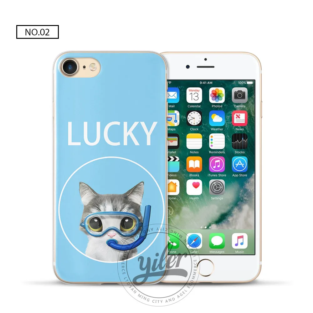 Модный чехол Lucky Dog Pink Cat Coque чехол для iPhone 7 для iPhone XS Max чехол для iPhone 6 S Чехол 7 plus 5 5S SE 8 6 7 X чехлы