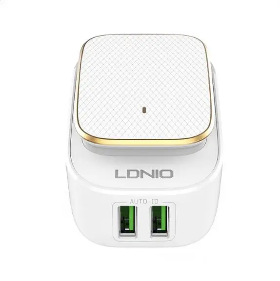 5 шт. LDNIO A2205-1 2 порта USB сенсорный пресс светодиодный портативное Сетевое зарядное устройство Зарядка для iPhone X 8 8PLUS смартфонов 5 шт./партия