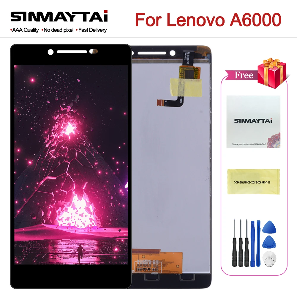 5 0 &quotОригинальный A6000 ЖК-дисплей для LENOVO дисплей сенсорный экран дигитайзер