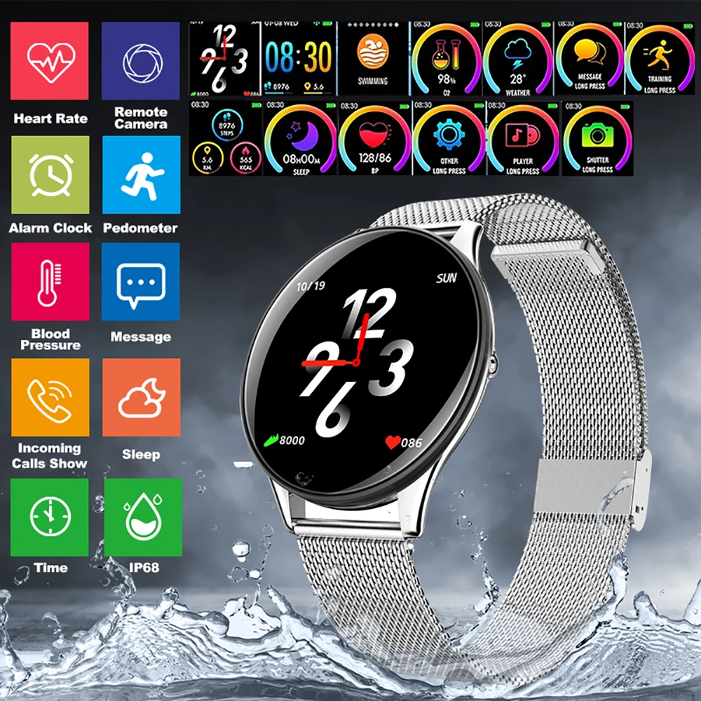 VTIN SN58 Smart Watch IPS Colorful Screen Sport Watch Fitness Bracelet Heart Rate Tracker Reminder Waterproof Smart Band