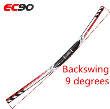 

2018 New Ec90 Mountain Bicycle Full Carbon Fiber Xc Dh Handlebar Carbon Mtb Bike Handle 690 720 740mm 31.8mm Angle 9 Degrees Red