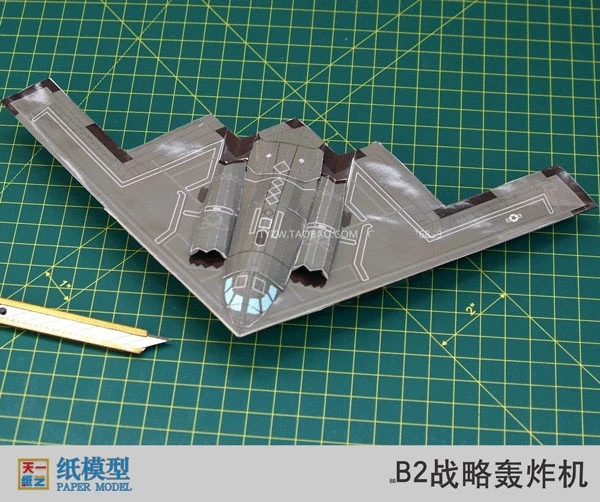 

Paper Model The American B2 Strategic Bomber, DIY, The Paper Model Of The Paper Folding Pape