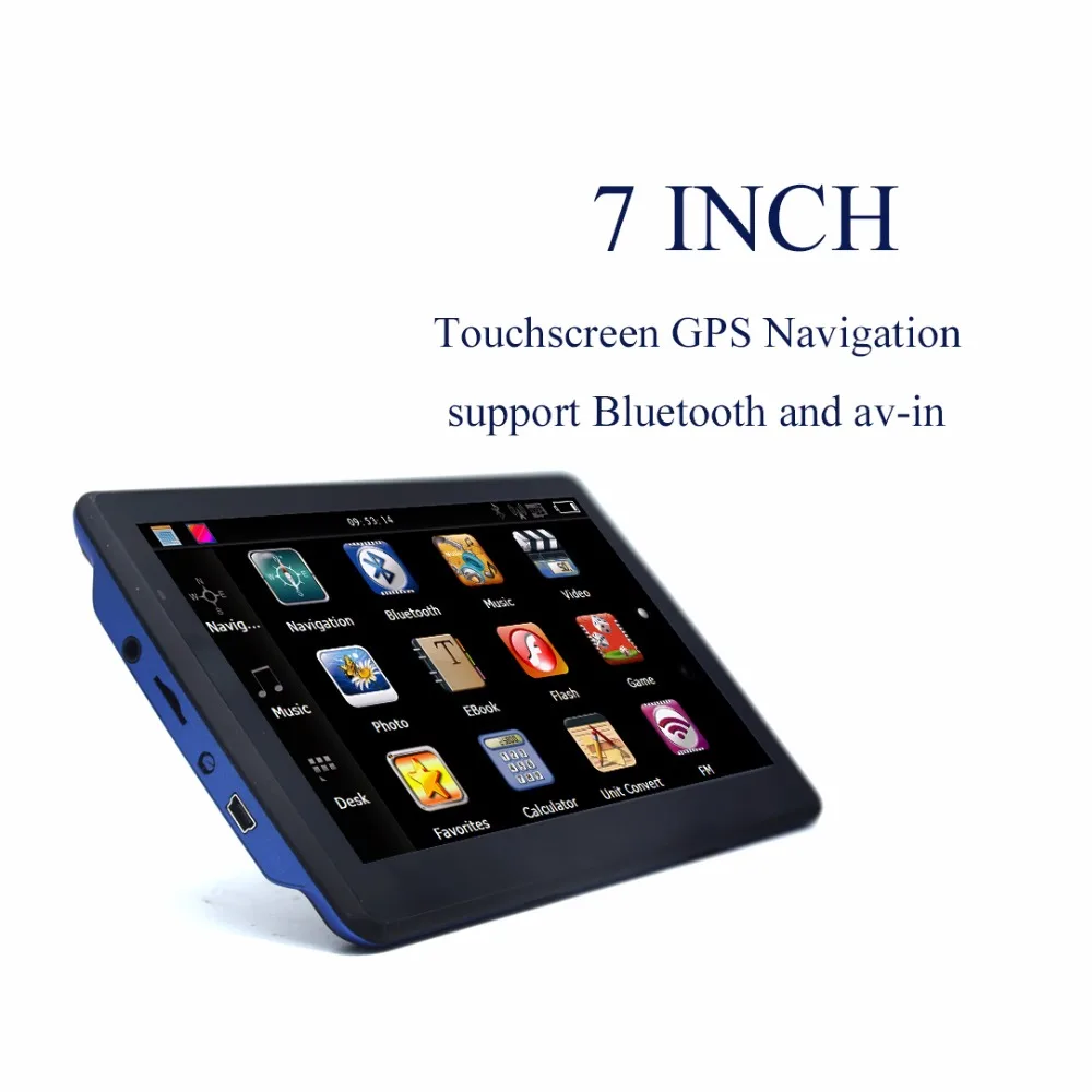7 inch gps navigation với tùy chọn Morocco Mozambique Namibia Nigeria