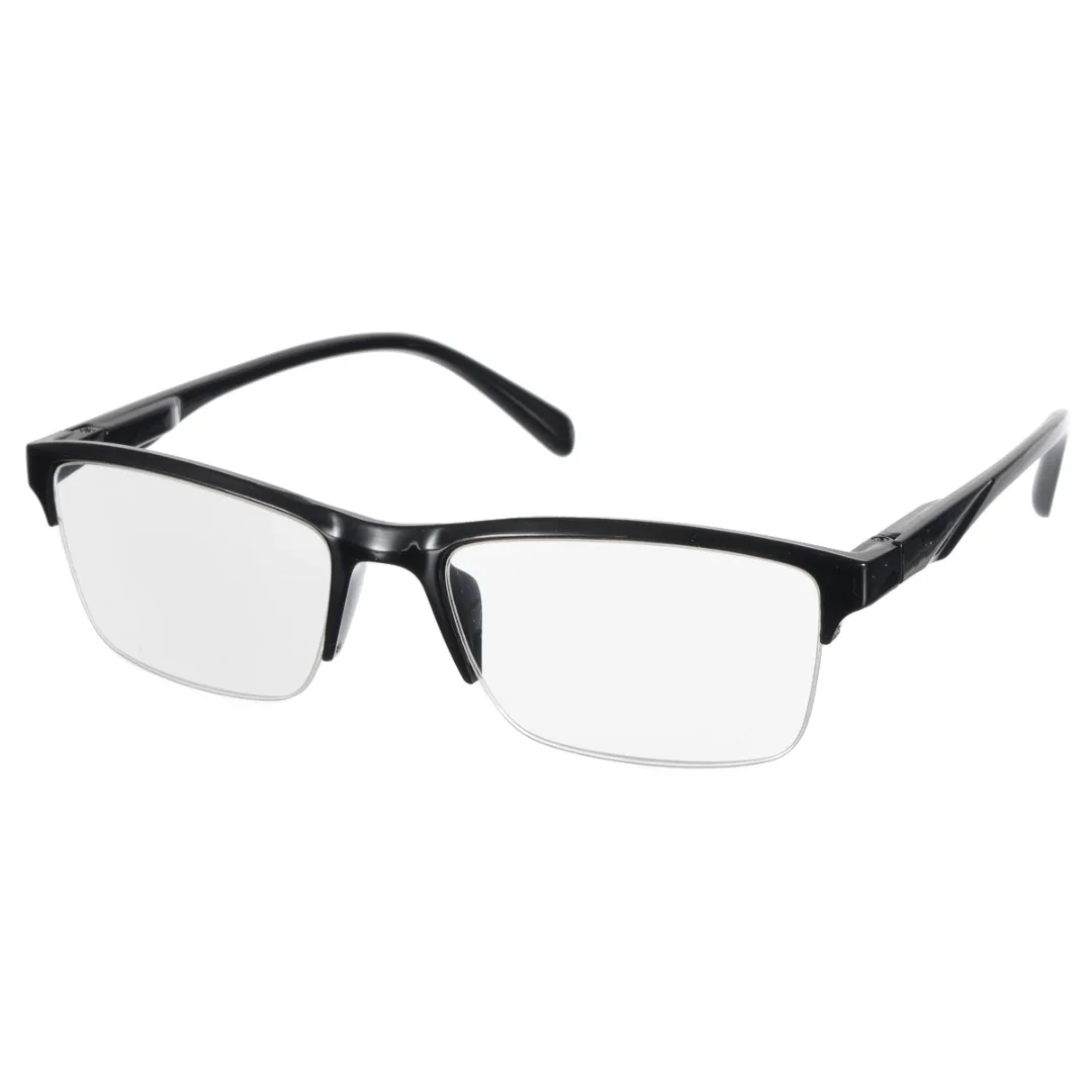 Mayitr 1PC Fashion Unisex Reading Glasses Half Frame Style Transparent Reading Glasses +0.25 to +4.0 For Eyewear  Accessories