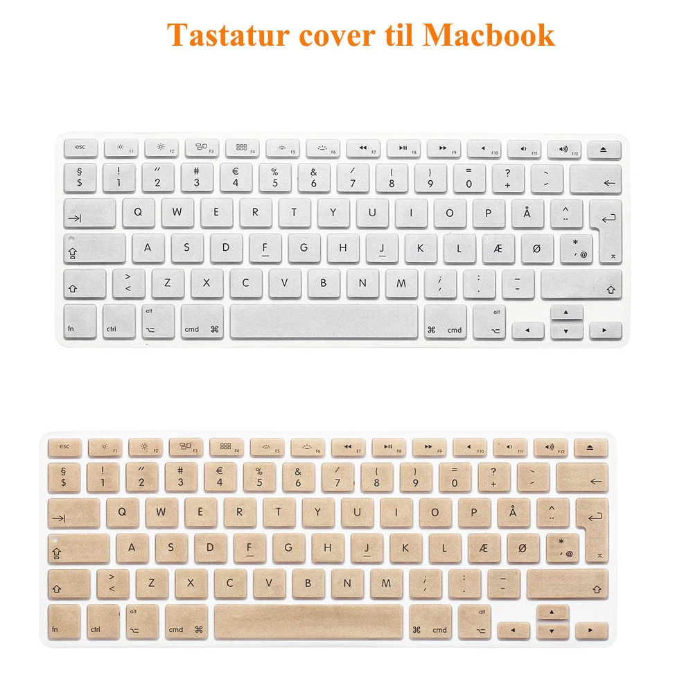 rygou danish letters uk eu silicone keyboard cover skin protector keyboard cover with letters