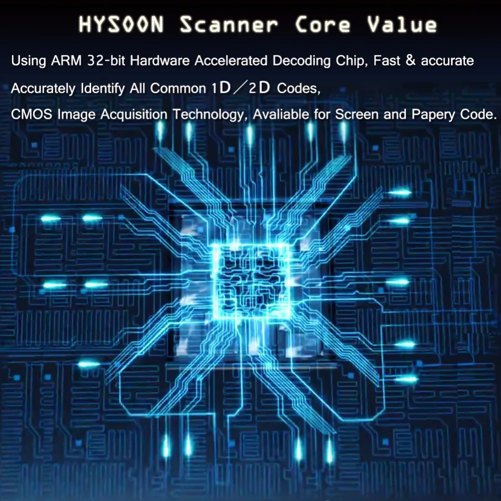 Wired Barcode Scanner Fast Handheld Bar Code Reader 1D 1 Dimension 2D QR PDF417 Code Decoder S7T-YWh (3)