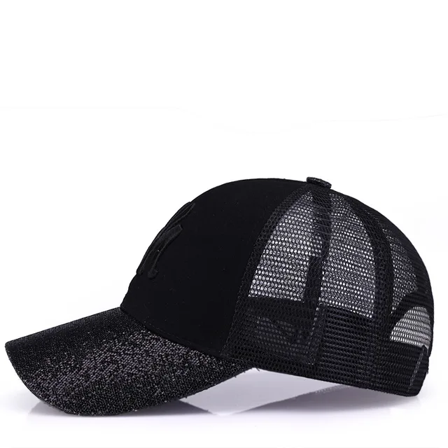 [Rancyword] 2017 New Branded Baseball Caps Canada Women’s Cap With Mesh Bone Hip Hop Lady Embroidery Hats Sequins RC1134