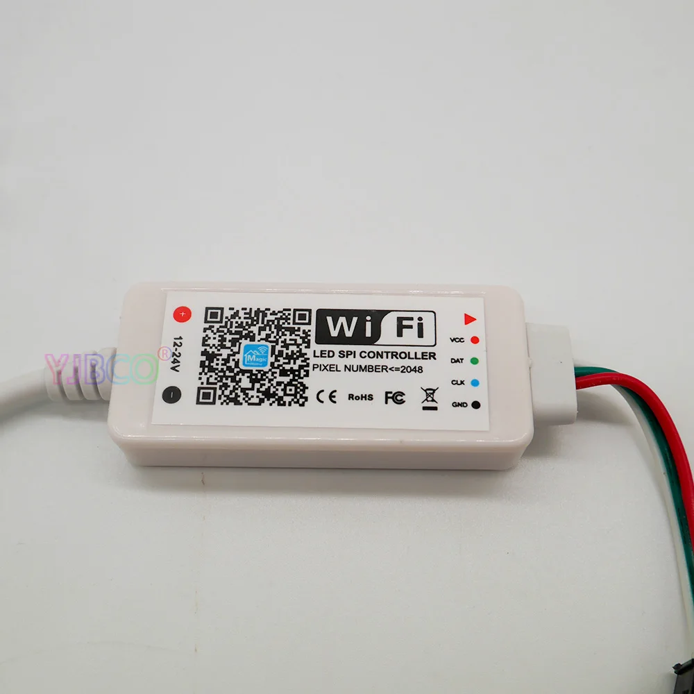 DC5V DC12-24V Magic Home светодиодный SPI контроллер адресуемый 2048 пикселей мини WiFi контроллер для WS2811 SK6812 WS2812B Светодиодная лента