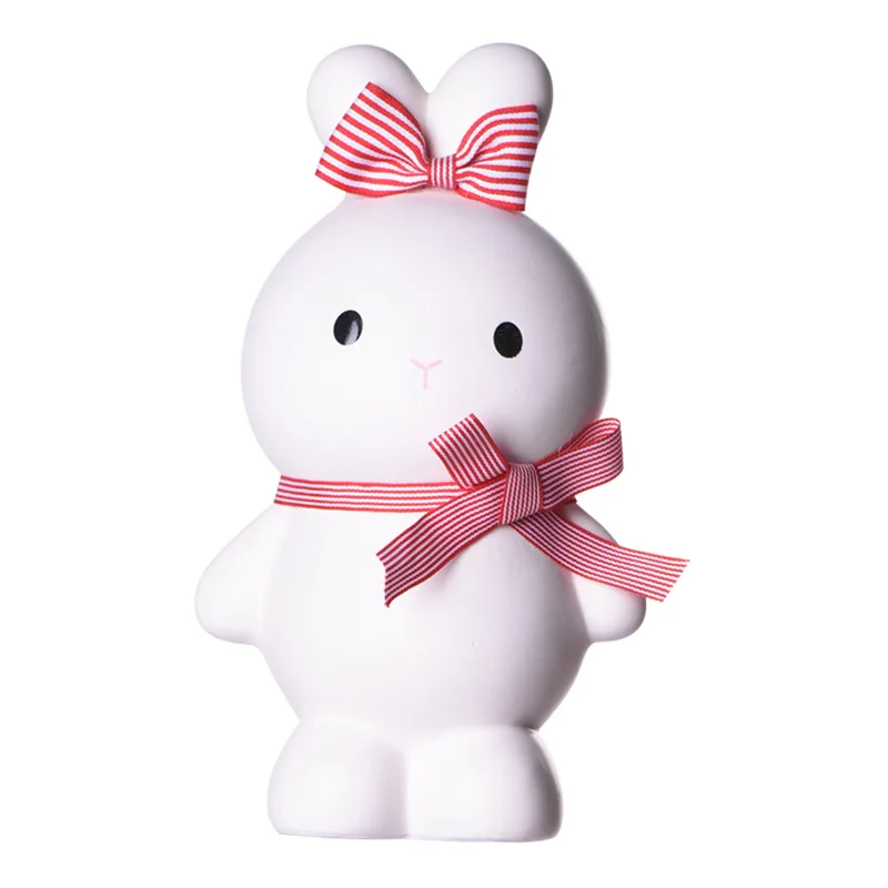 

Cartoon Style Rabbit Piggy Bank Ornaments Cute Rabbit Miniature Ceramic Money Box Crafts Home Decor Children Toy Birthday Gifts