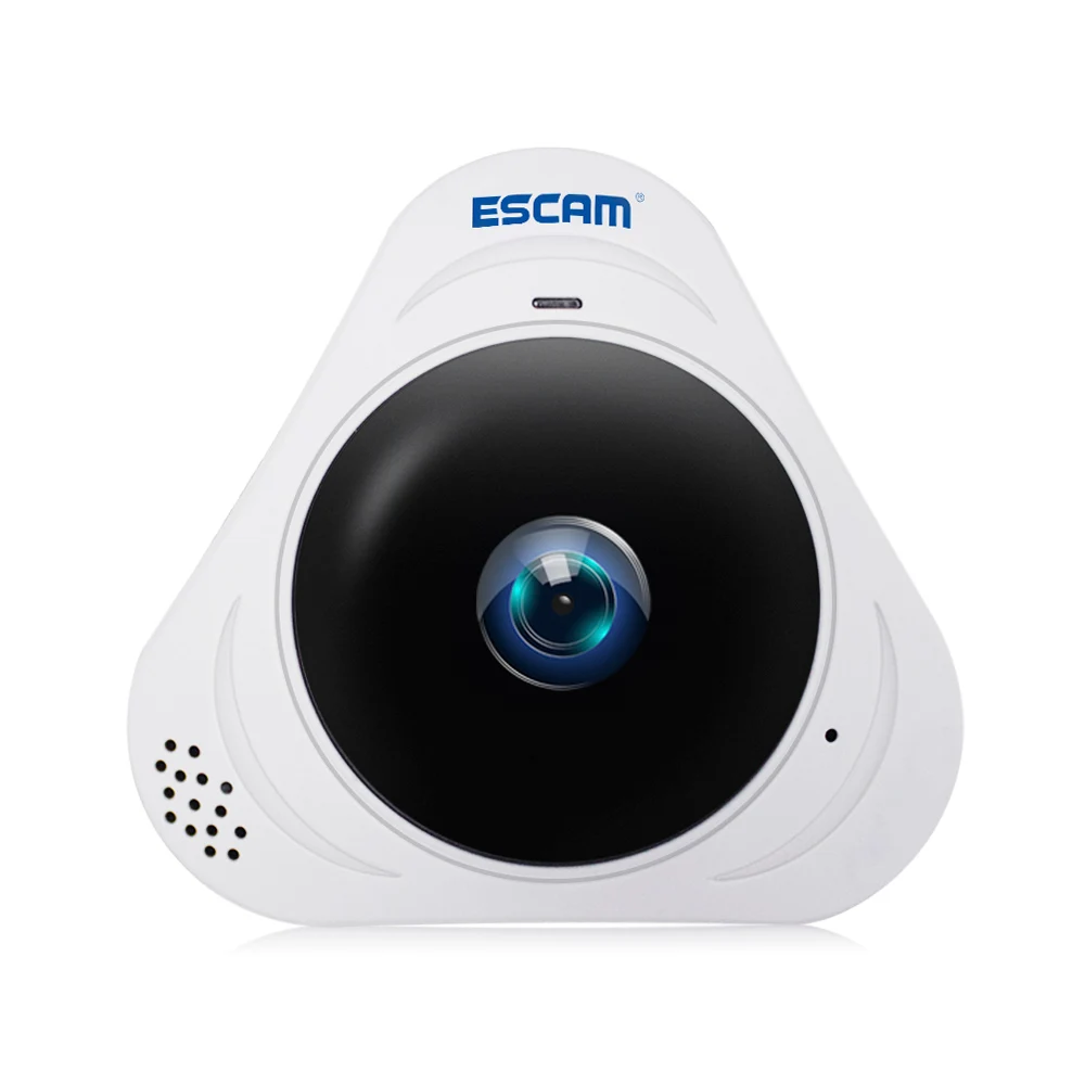 

ESCAM Q8 HD 960P 1.3MP 360 Degree Panoramic Monitor Fisheye WIFI IR Infrared Camera VR Camera With Two Way Audio Motion Detector