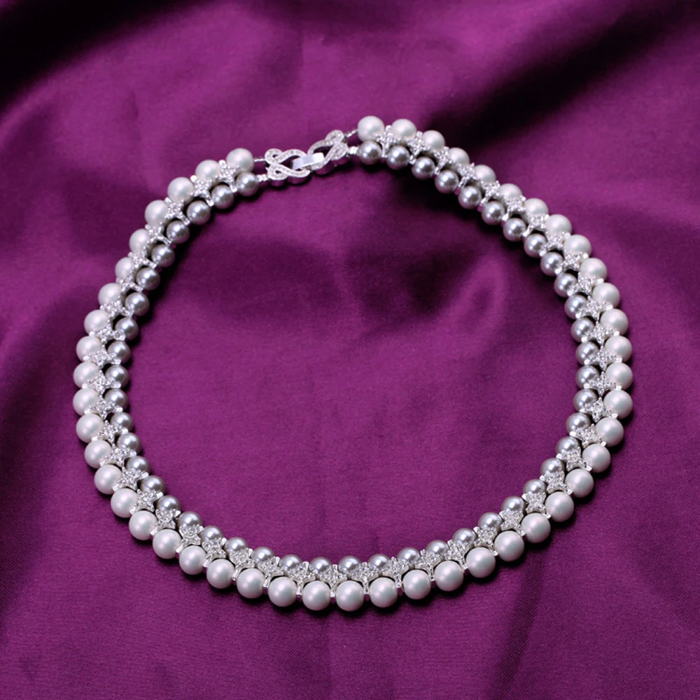 Благородное многослойное ожерелье s женский кулон 2015 новая мода двойной слой создан жемчуг колье ожерелье