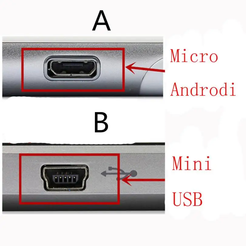 Франшиза мини USB или микро DC Автомобильное зарядное устройство Жесткий провод комплект для в автомобиль видеорегистратор DVR#0610 - Название цвета: B