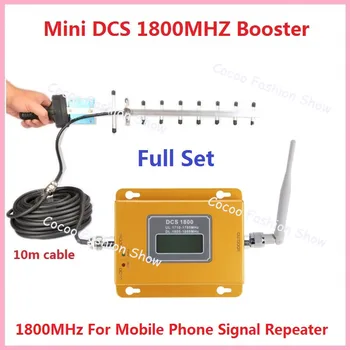 

ZQTMAX 75dbi dcs 4g repeater gsm 1800 mobile signal boosters lte cellular amplifier with 13db yagi antenna