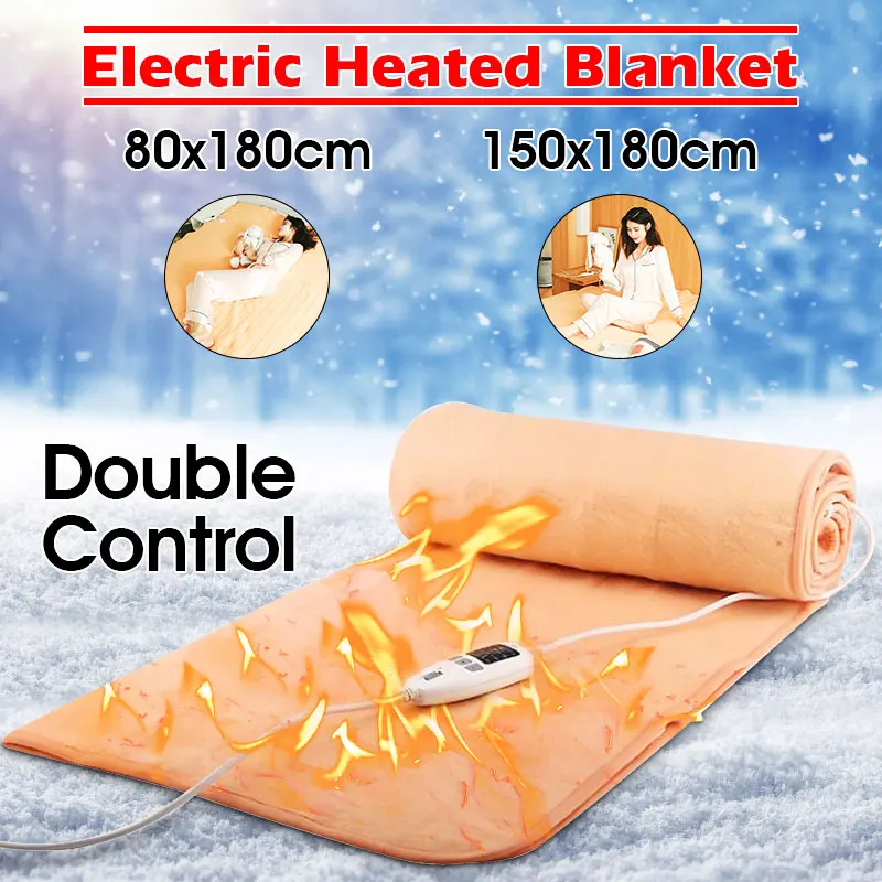 

Electric Blanket Heating Thicker Warm Mat Double/Single Body Warmer Electrique Carpets Handy Heated Thermostat Blanke