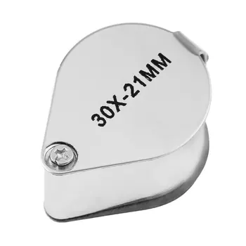 

Mini 30X Glass Magnifying Magnifier Jeweler Eye Jewelry Loupe Loop 30*21mm Triplet Jewelers Eye Glass