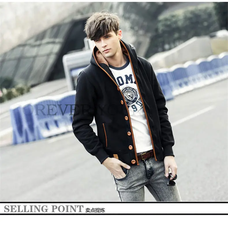 5Colors Men Sweatshirts Cardigans Autumn Spring Hoody Tops Casual Hoodies Men Male Streetwear Muls Brand Clothes M-3XL 2019 New 14