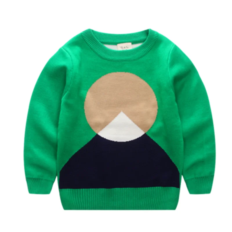 

New Boy Turtleneck Sweater Fall 2018 Children Round neck Sweaters Children Joker Sweater Coat European Fashion Tide The Boy Coat