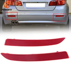 POSSBAY красный стоп-сигнал парковочный задний наклейка на фары Задний бампер отражатель для BMW 5-Series F10/F18 седан 2014-2017