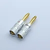 10pcs/5pairs High Quality New 24K Gold Nakamichi Speaker Banana Plugs For Video Speaker Connector Black Red Color ► Photo 2/6