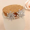 New Fashion Ladies Crystal Snow Flake Earing Bijoux Splinter Stud Earrings For Women Wedding Jewelry Earrings Wholesale ► Photo 3/4