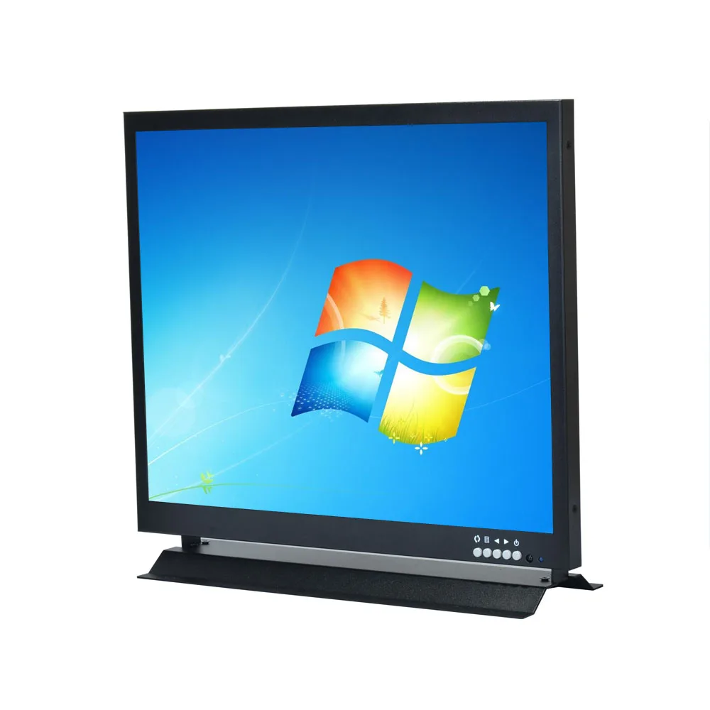 

17 inch TFT LCD Monitor 1280 x 1024 Display 4:3 CCTV Monitor VGA BNC HDMI YPBPR With Stand for HDMI Microscope Camera PC