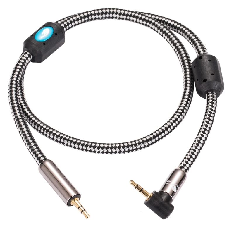 Straight to Angle 3 5mm Mini Jack Audio Cable for PC Headphone Car AUX De noising 3 5 Male to Male Cable 1M 2M 3M 5M 8M