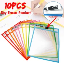 10 шт. запись и протирание многоразовые карманные классные организации охраны окружающей среды студентов детские инструменты школьные комплекты