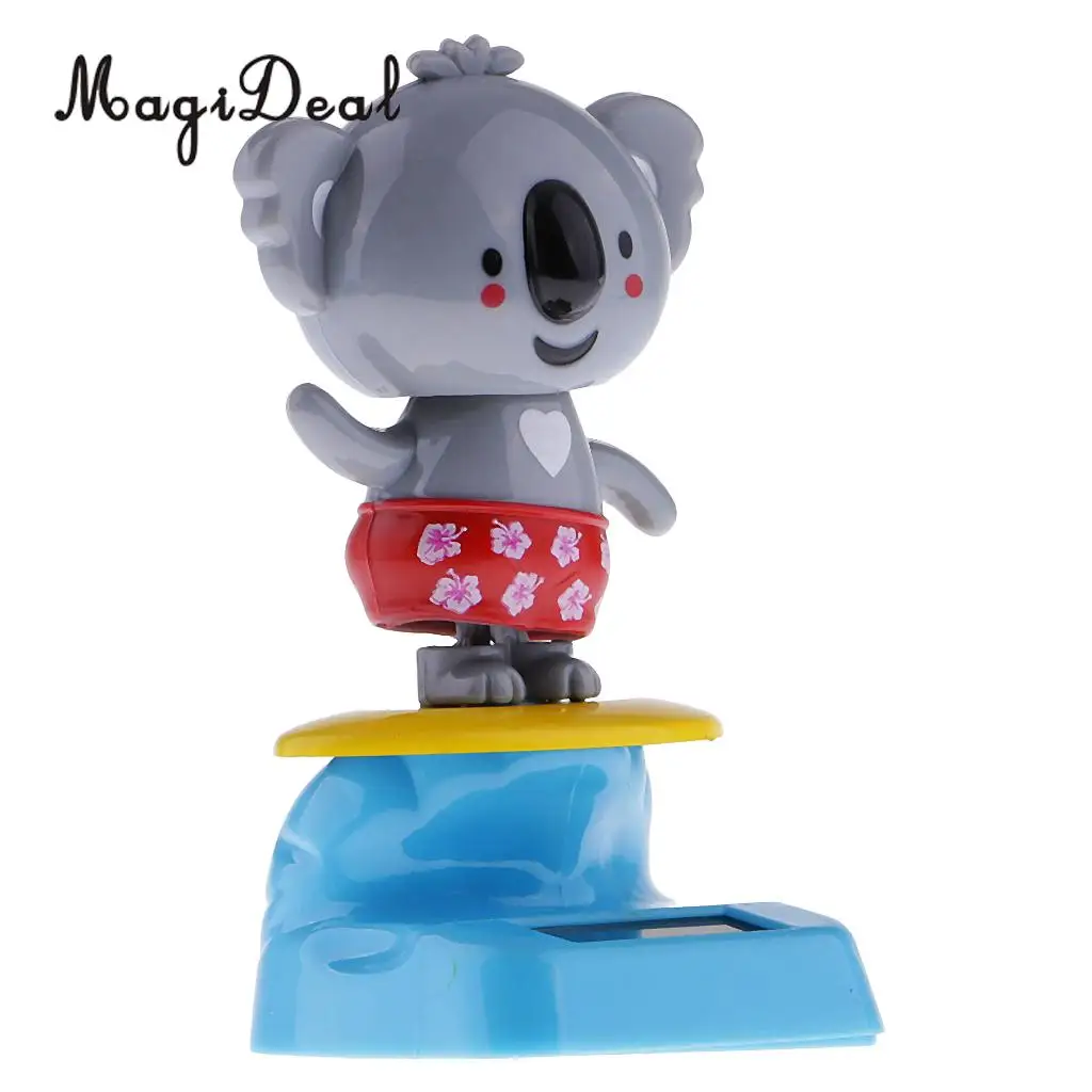 MagiDeal Solar Powered Dancing   Toy Car Ornament Bobble Head Dog Animal Toy for Home Office Desk Table Decor 10Kinds