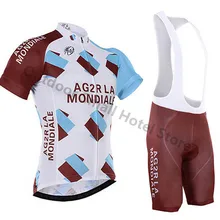 Новинка, одежда для велоспорта, велосипедная майка, быстросохнущая, Ropa Ciclismo hombre, велосипедная команда AG2R Pro, велосипедная майка, велосипедные шорты, набор