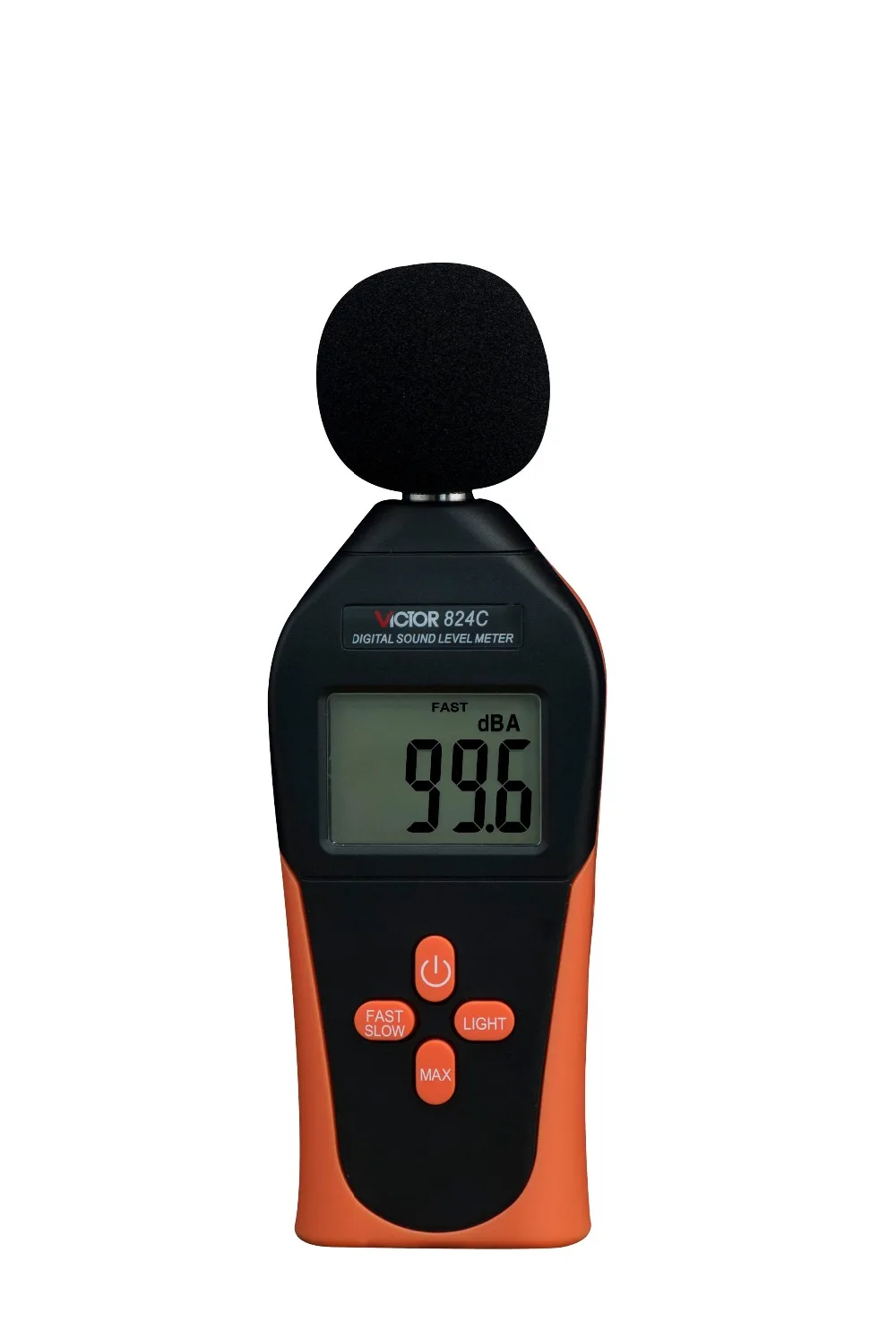 VICTOR 824C Sound Level Meter, Instantaneous 30 130 dBA decibel Noise