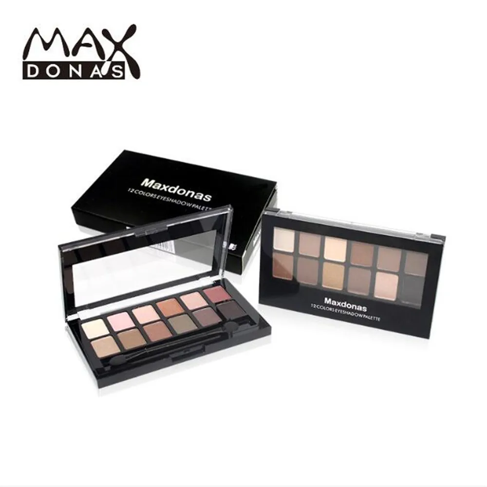 Maxdonas Профессиональный глаз Makeup12Colors тени для век Палитра золото дымчатый