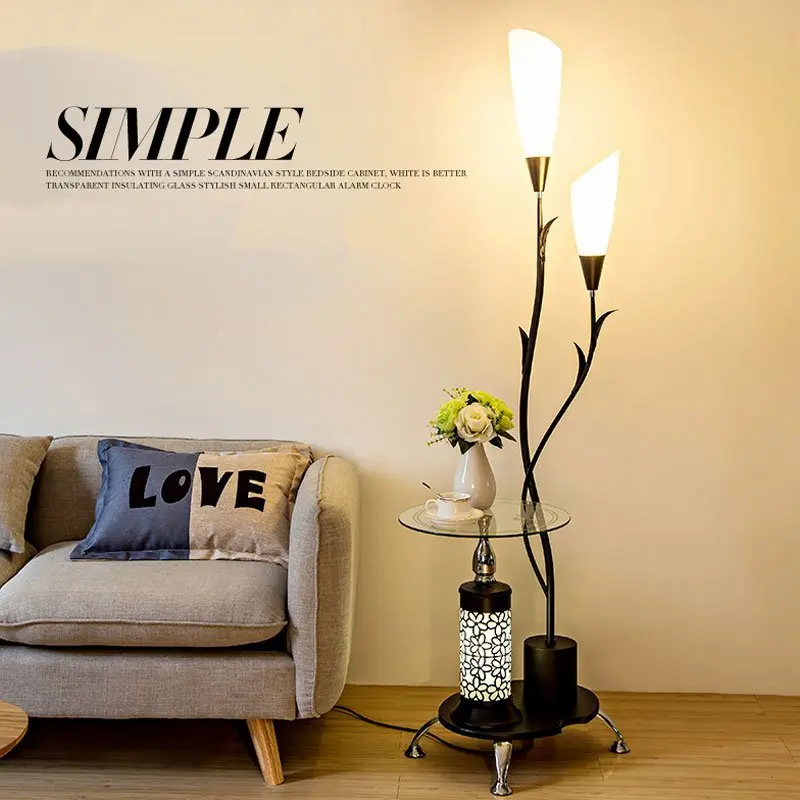 Modern-Nordic-2-Lights-Floor-Lamp-Tea-Table-Standing-Light-Living-Room-Bedroom-LED-Fixtures-Creative
